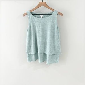 J. Jill Light Blue Tank Top